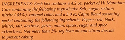 Hi Mountain CAJUN BLEND Jerky Seasoning and Cure Kit | Beef & Venison | Bold Cajun flavor, medium spicy heat, jerky seasoning for beef, deer, elk