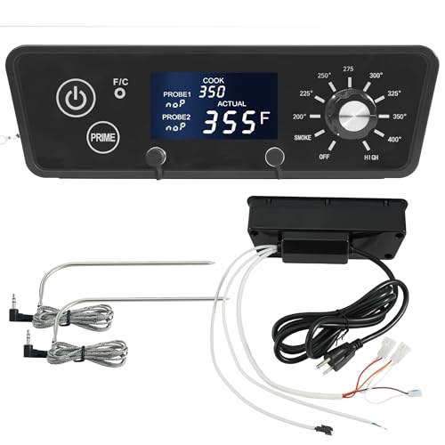 Digital Trapezoid Grill Controller Kit Thermostat Controller Board Replacement Parts Compatible with Pit Boss Vertical Pellet Smoker Copperhead