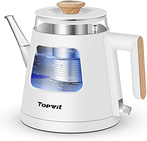 TOPWIT 2.0L Glass Electric Kettle, Hot Water Boiler, BPA-Free
