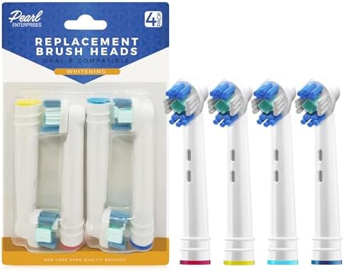 Replacement Brush Heads Compatible with Oral b Braun- 12 Electric Toothbrush Heads for Oralb- Double Clean