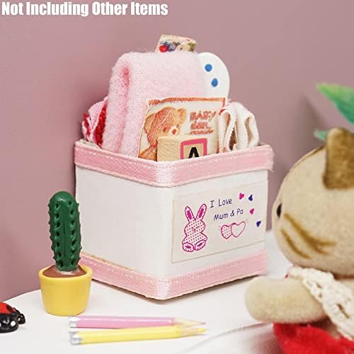 Odoria Miniature Clutter Box Dollhouse: 1/12 Scale Nursery Accessories for Craft Model DIY