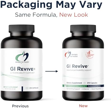 Designs for Health GI Revive - Slippery Elm Gut Health Support with Licorice Root, L-Glutamine + Zinc Carnosine - MSM