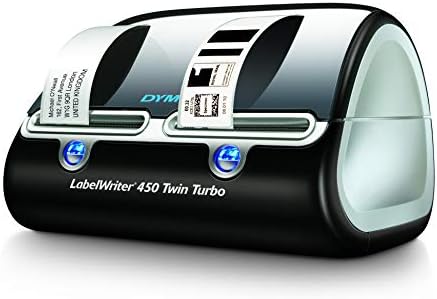 LabelWriter 450 Twin Turbo Label Printer, 71 Labels/min Print Speed, 5.5 x 8.4 x 7.4