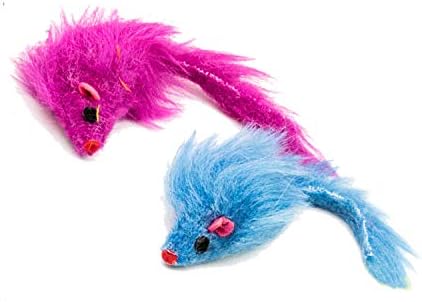 Youngever 7 Cat Toys Assortment with 5 Refillable Catnip Fish Cat Toys and 2 Catnip Fur Mouse Cat Toys, Extra Catnip for Refill, for Cat, Puppy, Kitty