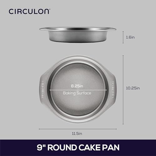 Circulon Nonstick Bakeware Rectangle Baking Pan / Cake Pan, 9 Inch x 13 Inch, Gray