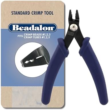 Beadalon Jewelry Crimping Tool Micro - Ergonomic & Compact, Dark Blue | Professional jewelry tools with precision crimping, ergonomic grips, versatile performance, and organized storage options.