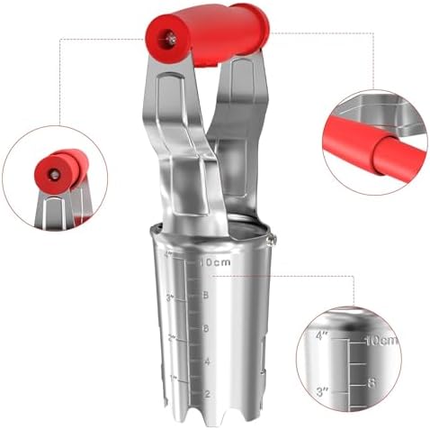 FLORA GUARD Bulb Planter with Depth Markers | Automatic Soil Releasing Seed Bulb Transplanter for Planting/Digging Tulips, Daffodils, Dahlias and More