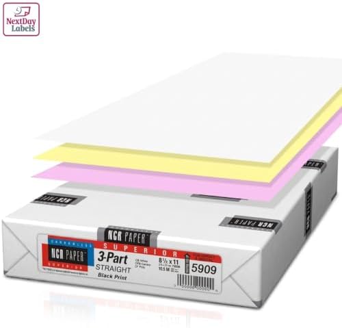 NextDayLabels Carbonless NCR Paper, 2 Part Reverse #5887, 8.5" x 11"