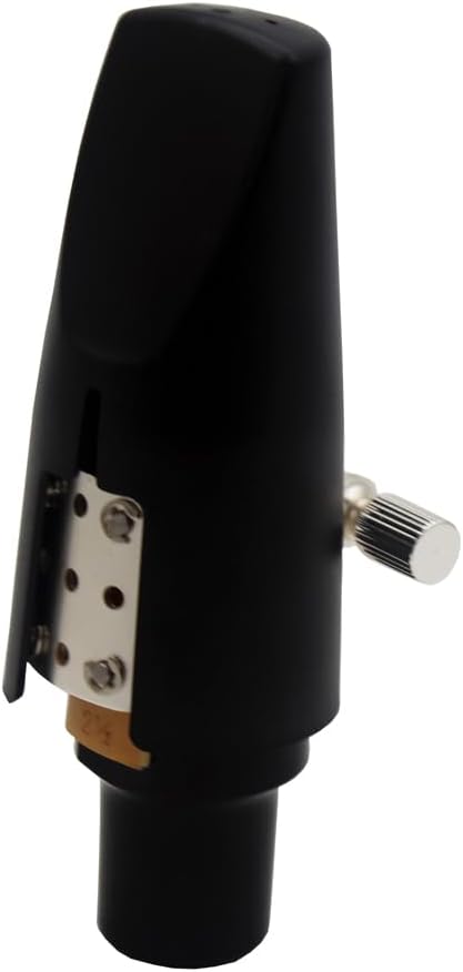Eastern Music Saxophone Hard rubber mouthpiece Soprano alto Tenor metal ligature Ligature cap (Sandblust gold, Tenor MPC)