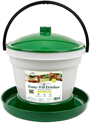 Harris Farms Easy-Fill Poultry Drinker, NO BPA Plastic, 6.25 Gallon | Large Capacity Poultry Drinker, Top-Fill Design, Durable NO BPA Plastic Construction, Ideal for Chickens & Backyard Flocks