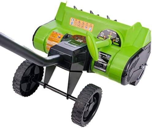 Earthwise SN74016 40-Volt Cordless Electric Snow Shovel, Brushless Motor, 16-Inch width, 300lbs/Minute (Battery and Charger Included)