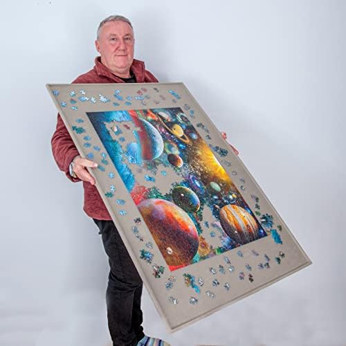 Jigthings – Jigboard 2000 – Jigsaw Puzzle Board for Puzzles up to 40” x 28”. Solid Board with Raised Edge for Most 2000 Piece Puzzles