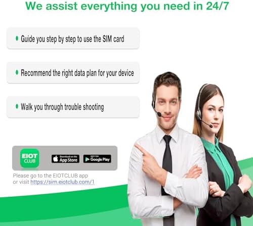 EIOTCLUB Data SIM Card Triple Play for 360 Days - No Contract | Support Unlocked Security Solar and Hunting Trail Game Cameras IoT Device