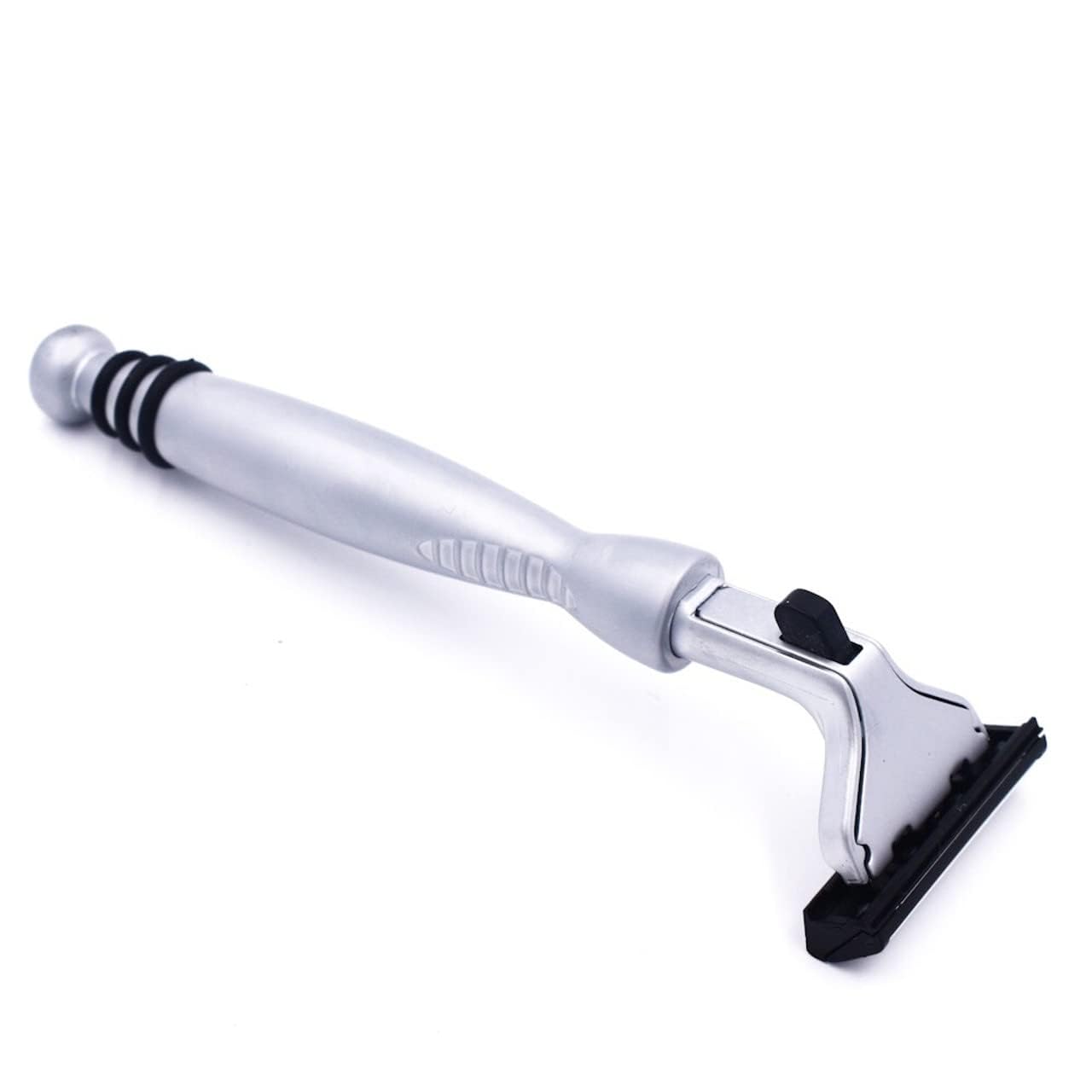 Taconic Heavyweight Atra-Compatible Pivot Razor with 10 Cartridges | All-Metal Chrome Razor Fits Atra-Style Twin Blade Cartridges And Includes 10