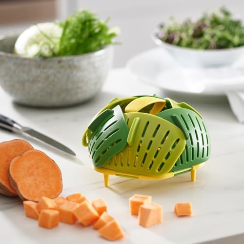Joseph Joseph Bloom Folding Steamer Basket, Vegetable Steamer