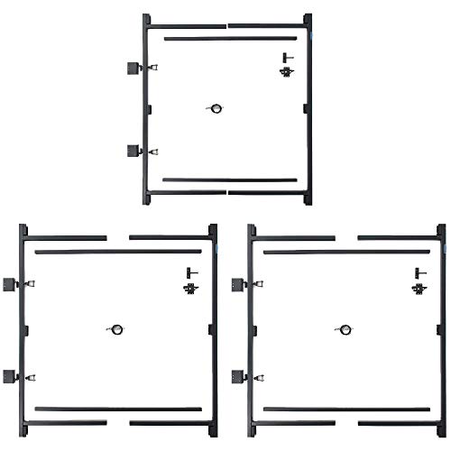 Adjust-A-Gate Steel Frame Anti Sag Adjustable, 60 inches to 96 inches, 2 Pack, with Gate Building Kit, 36 inches to 60 inches