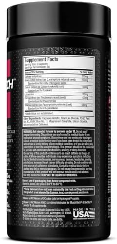 Hydroxycut Hardcore Elite - Energy & Metabolism Support for Men & Women - 270 mg Caffeine Anhydrous & 200 mg Green Coffee Extract - Rapid Release