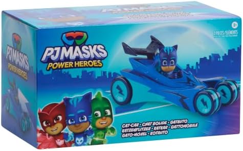 PJ Masks Catboy & Cat-Car Articulated Blue Action Figure and Vehicle Set