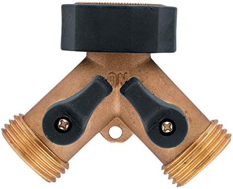 Orbit Brass Dual-Outlet Faucet Adapter, Brown