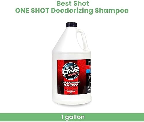 Best Shot One Shot Deodorizing Shampoo, Coat and Skincare Product for Dogs, Cats, and Horses, Eliminates Foul Odors, 1 Gallon