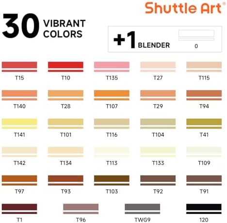 Shuttle Art 101 Colors Alcohol Markers