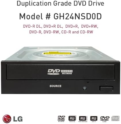 Digital LG HLDS Internal SATA 24x Super Multi with M-DISC Support CD DVD Burner Writer (GH24NSD0D) - Bulk | with M-DISC DVD Support (GH24NSD0D) - Bulk