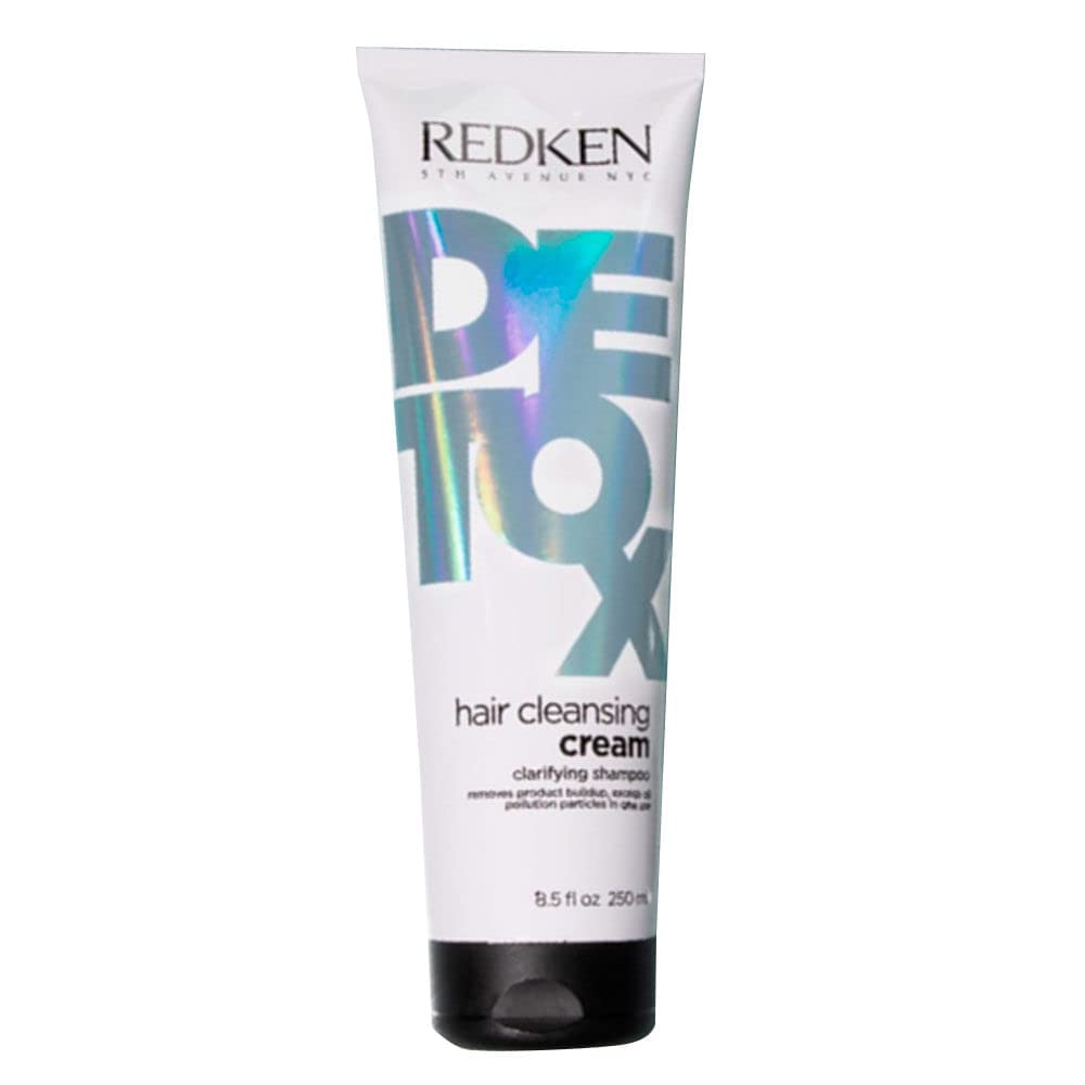 Redken Detox Hair Cleansing Cream Clarifying Shampoo For All Hair Types - Removes Buildup and Strengthens Hair Cuticle