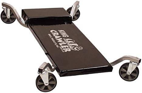 Traxion 1-200 King Crawler Rolling Automotive Mechanic Creeper W/All-Terrain 5" Casters,Black