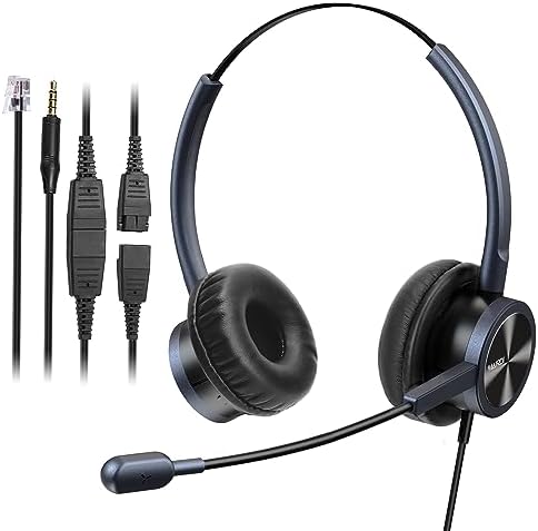 MAIRDI Telephone Headset with Microphone Noise Canceling