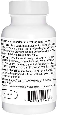 21st Century Calcium 600mg Tablets, Bone Strength Support, 75 Count | Calcium Carbonate 600 mg, Compare VS. Caltrate® 600, Bone Strength & Density Support, Vegan-Friendly, Non-GMO, Gluten Free