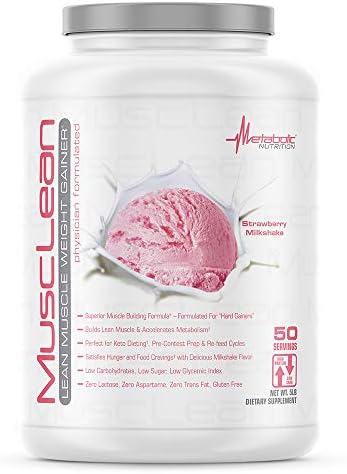 Metabolic Nutrition - Musclean - Milkshake, Whey High Protein Meal Replacement, Maintenance Nutrition, Low Carb, Keto Diet, Digestive Enzymes, Chocolate, 2.5 Pound (25 ser)