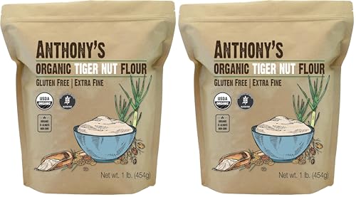 Anthony's Organic Tiger Nut Flour, 1 lb, Gluten Free, Non GMO, Paleo Friendly