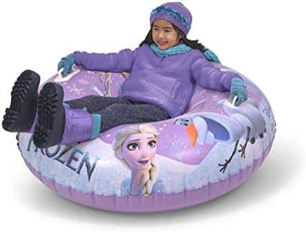GoFloats Winter Snow Tubes - Choose from Unicorn, Disney's Frozen, Ice Dragon, Polar Bear, Penguin, Flamingo - Inflatable Sled for Kids and Adults
