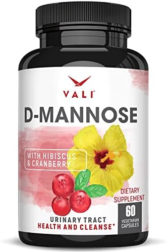 D-Mannose 1000mg Urinary Tract Health Formula. Organic Cranberry Fruit Powder & Hibiscus. Healthy Bladder, Natural Cleanse, Fast Detox Flush