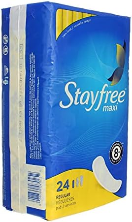 STAYFREE Super Maxi Pads, Size 2, 24 ea (Pack of 3)