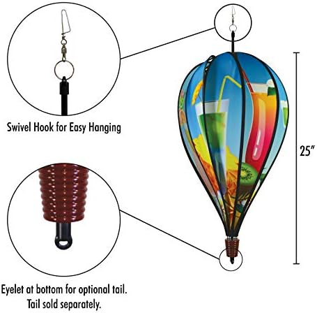In the Breeze 0990 USA Flag 10-Panel Hot Air Balloon Wind Spinner