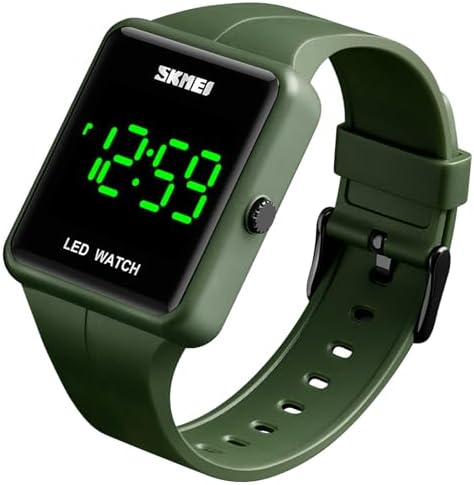 Gosasa Large Face LED Digital Watch Date Time 3Bar Waterproof Wristwatch Men Women Sports Watches
