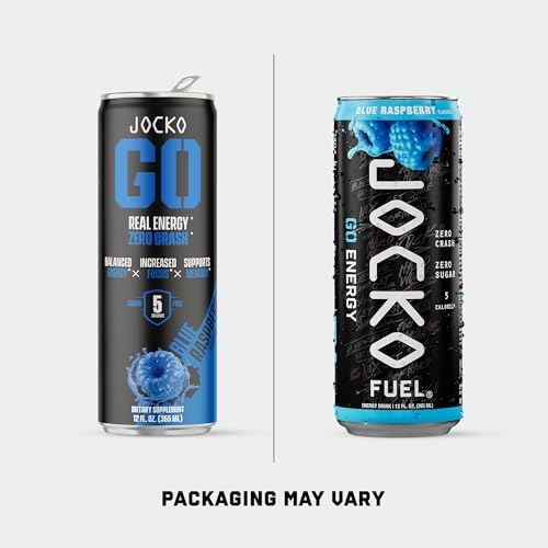 Jocko Fuel GO Energy Drinks, Sour Apple, 12 oz | 12 Pack