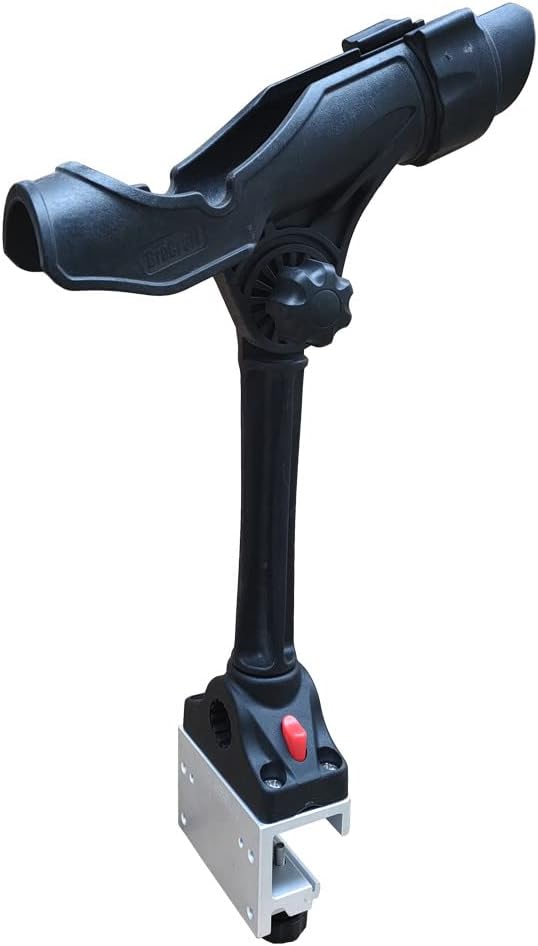Brocraft Power Lock Rod Holder for Alumacraft Boats/AlumaTrac mounting System Fish Rod Holder