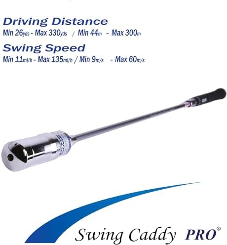 Swing Caddy PRO: Golf Swing Trainer Patented for Distance, Rhythm, Tempo, Accuracy & Warmup