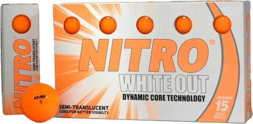 Nitro White Out Ball (15-Pack), Orange
