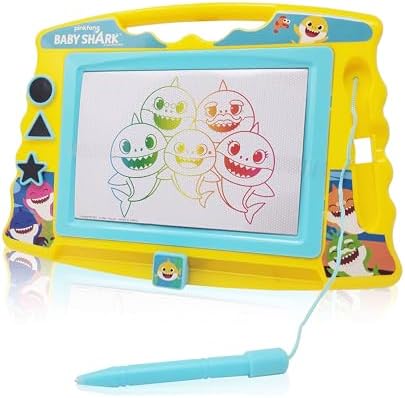 Lollipop PAW Patrol Magnetic Drawing Board with Stylus and 3 Stamps, for Girls or Boys (Pink)…