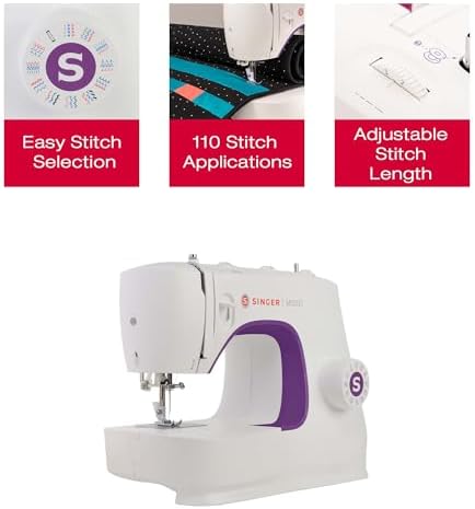 SINGER® M3500 Lightweight Portable Sewing Machine with Accessory Kit