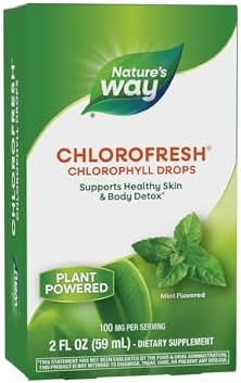 Nature's Way Chlorofresh Chlorophyll Drops, Mint Flavored, 2 Fl Oz | Supports Detox Pathways*, Liquid Chlorophyllin Copper Complex