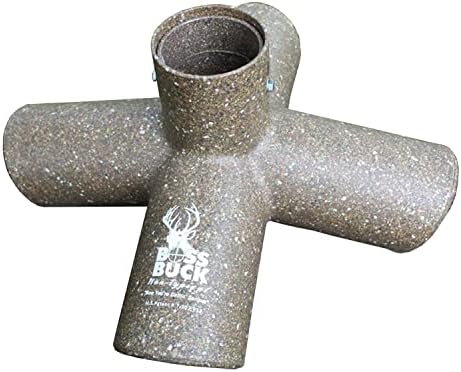 BOSS Buck Protein 4 Way Gravity Head | Hunting Durable Gravity Feed Delivery System with 4 Feeding Tubes for 4 Legged Game Feeder, Roto-Molded
