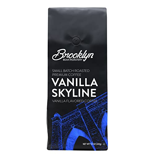 Brooklyn Beans Maple Sleigh 100% Arabica Craft Roasted Ground Coffee, Premium Maple Flavored Roast, 12 Oz Bag