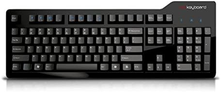 Das Keyboard 4 Professional Wired Mechanical Keyboard, Cherry MX Brown Mechanical Switches, 2-Port USB 3.0 Hub, Volume Knob, Aluminum Top (104 Keys, Black)