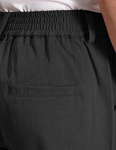 IDEALSANXUN Mens Casual Elastic Waist Twill Pants