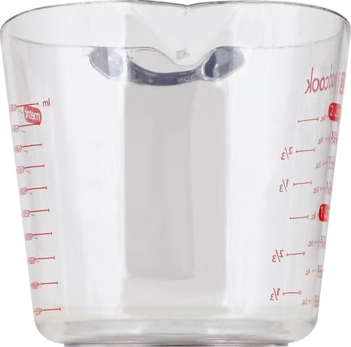 GoodCook Everyday 4-Cup Liquid Measuring Cup, Clear Plastic with Easy-to-Read Markings, Tapered Pour Spout, Comfortable Handle, Measures in Cups, Ounces, Pints, and Milliliters