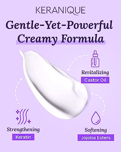 Micro Exfoliating Mask for Scalp & Hair - Keranique Clarifying Scalp Scrub for Women - Cleansing & Moisturizing Scalp Detox Conditioner - Creates